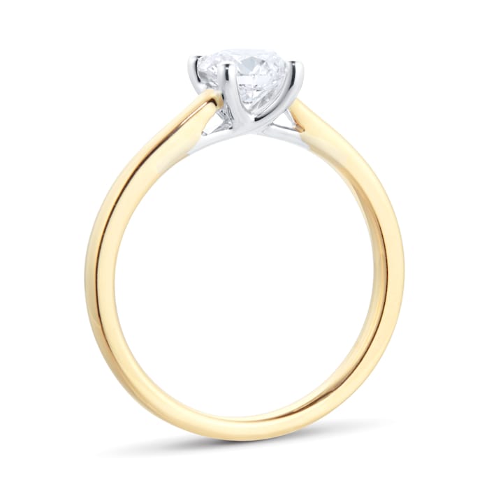Goldsmiths 18ct Yellow Gold 0.70cttw Diamond Solitaire Engagement Ring