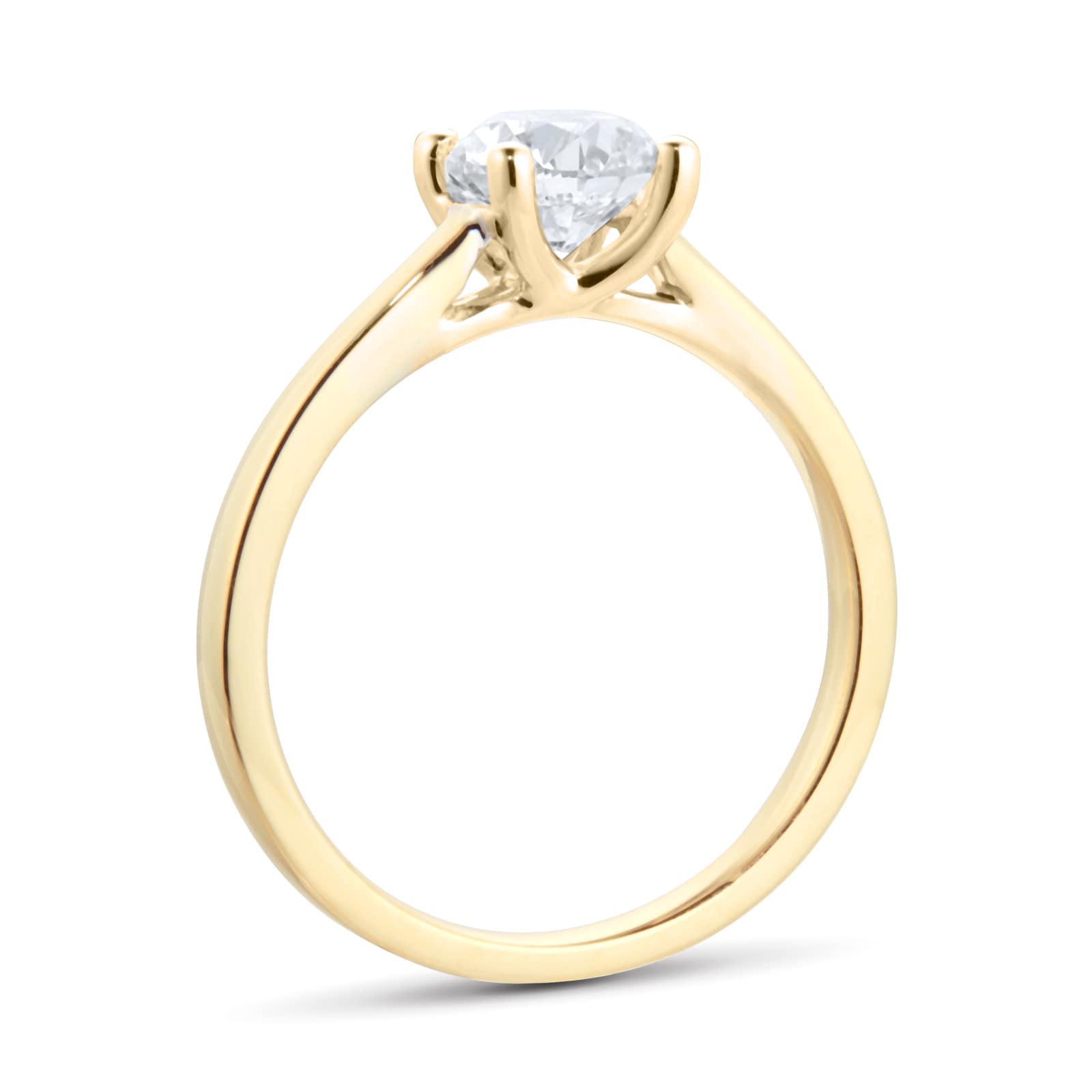 Goldsmiths 18ct Yellow Gold 1.00cttw Diamond Solitaire Engagement Ring - Ring Size M Goldsmiths 18ct Yellow Gold 1.00cttw Diamond Solitaire Engagement Ring - Ring Size M