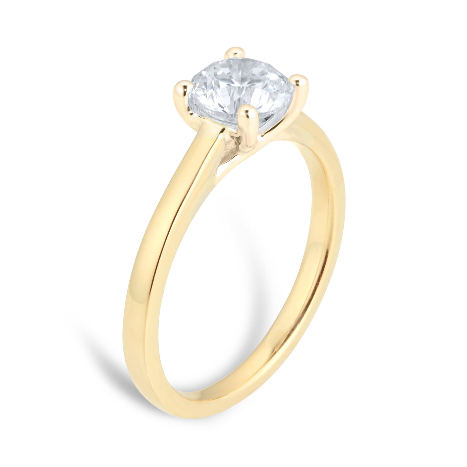 Goldsmiths 18ct Yellow Gold 1.00cttw Diamond Solitaire Engagement Ring - Ring Size M Goldsmiths 18ct Yellow Gold 1.00cttw Diamond Solitaire Engagement Ring - Ring Size M