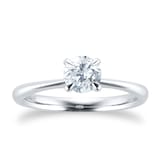 Mappin & Webb Platinum Hermione 0.50ct Brilliant Cut Solitaire Diamond Ring - Ring Size L