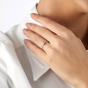 Mappin & Webb Platinum Hermione 0.50ct Brilliant Cut Solitaire Diamond Ring