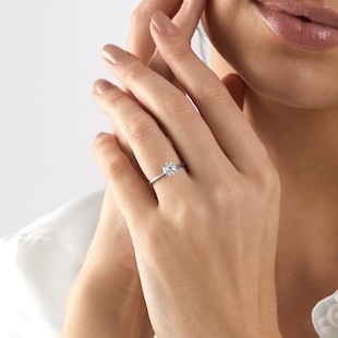 Mappin & Webb Platinum Hermione 1.00ct Brilliant Cut Solitaire Diamond Ring