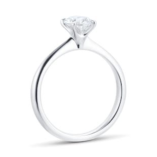 Mappin & Webb Platinum Hermione 0.75ct Oval Cut Solitaire Diamond Ring