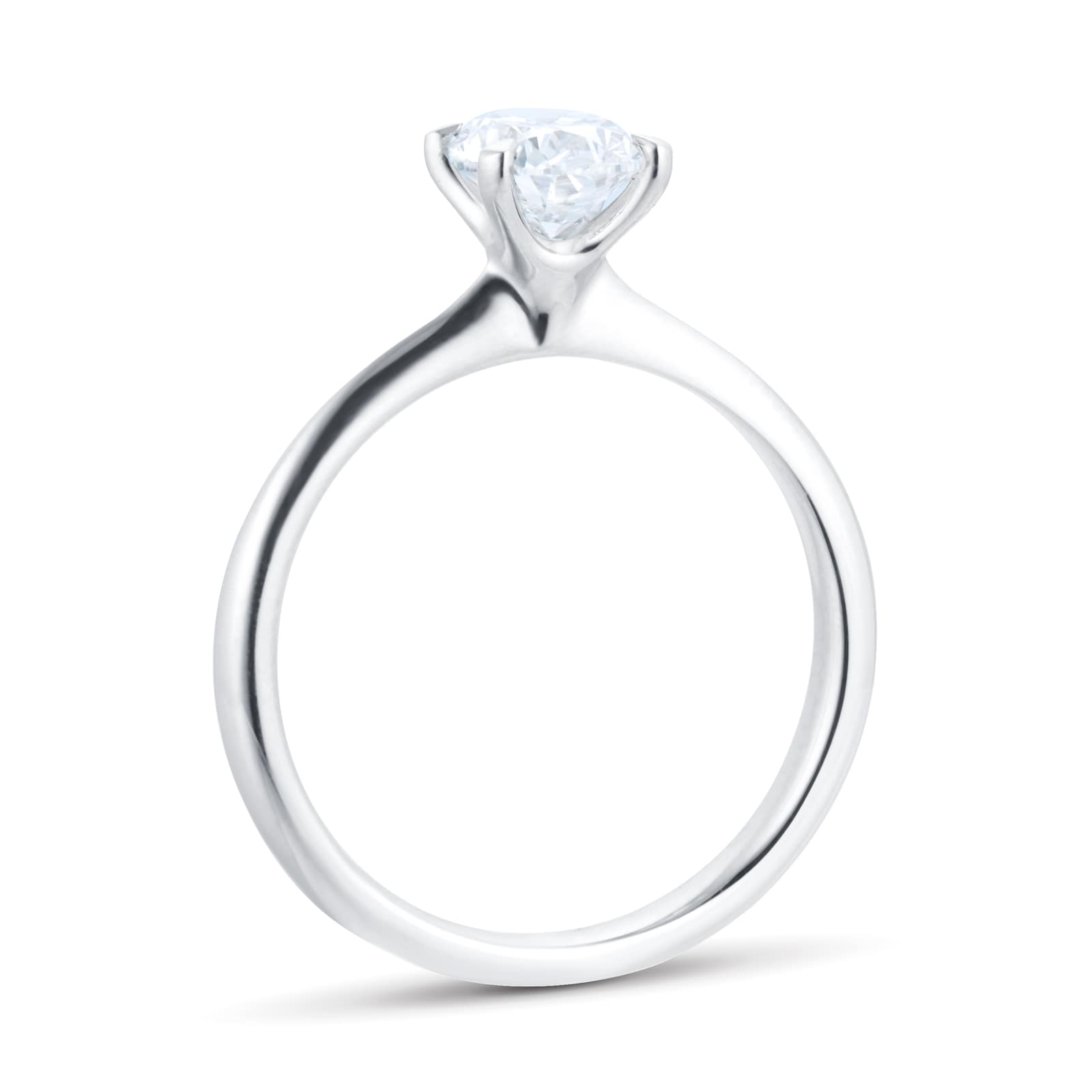Mappin & Webb Platinum Hermione 1.00ct Oval Cut Solitaire Diamond Ring