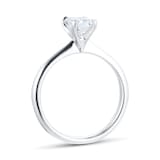 Mappin & Webb Platinum Hermione 1.00ct Emerald Cut Solitaire Diamond Ring