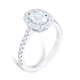 Mappin & Webb Amelia Platinum 1.70cttw Diamond Halo Ring