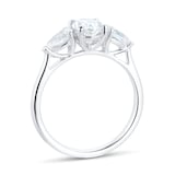 Mappin & Webb Belvedere Platinum 1.50cttw Mixed Cut Three Stone Diamond Ring