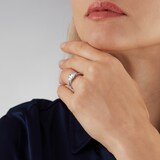 Mappin & Webb Belvedere Platinum 1.50cttw Mixed Cut Three Stone Diamond Ring - Ring Size K