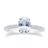 Mappin & Webb Constance Platinum 1.14ct Oval Cut Diamond Ring - Ring Size L