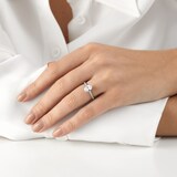 Mappin & Webb Constance Platinum 1.14ct Oval Cut Diamond Ring - Ring Size L