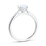 Mappin & Webb Constance Platinum 1.14ct Oval Cut Diamond Ring - Ring Size L