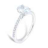 Mappin & Webb Constance Platinum 1.14ct Oval Cut Diamond Ring - Ring Size L