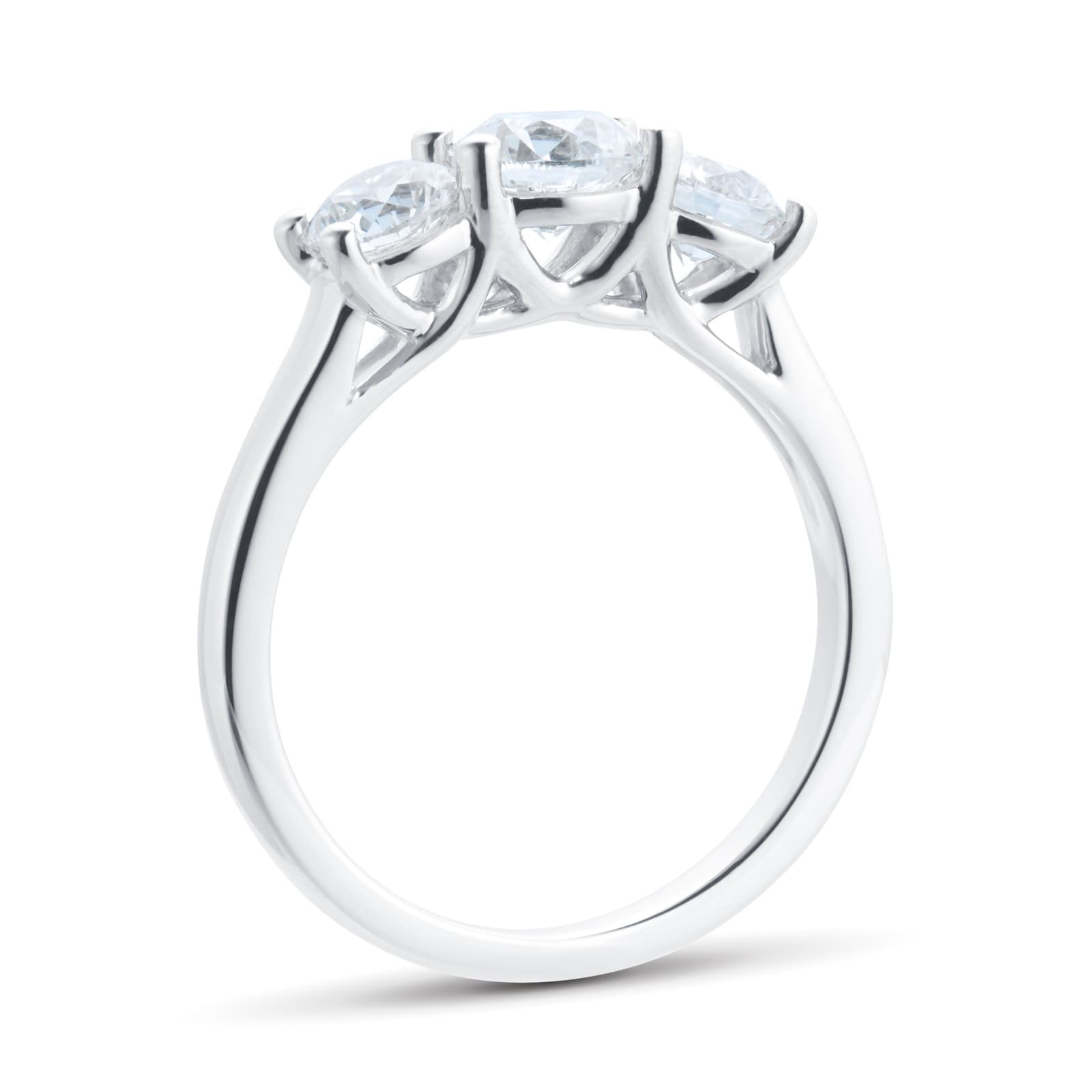 Mappin & Webb Platinum 1.50cttw Three Stone Diamond Ring - Ring Size Q Mappin & Webb Platinum 1.50cttw Three Stone Diamond Ring - Ring Size Q