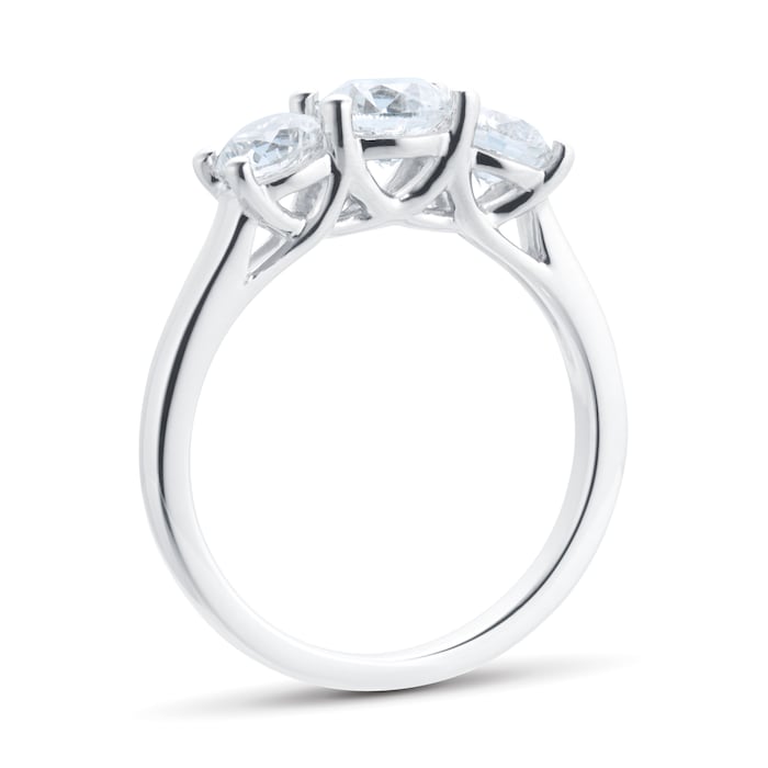 Mappin & Webb Platinum 1.50cttw Three Stone Diamond Ring