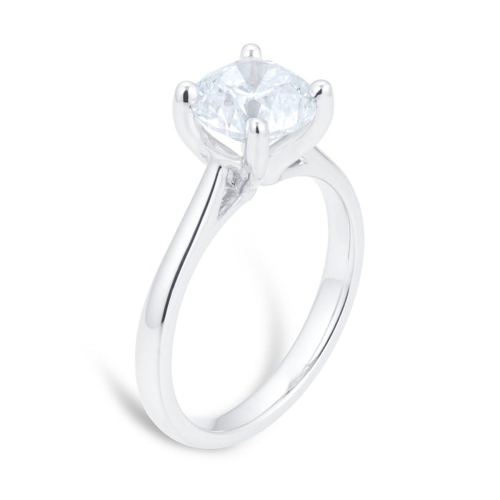 Goldsmiths Platinum 2.00ct Solitaire Diamond Engagement Ring