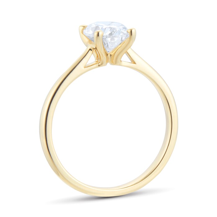 Goldsmiths 18ct Yellow Gold 1.50ct Oval Solitaire Engagement Ring