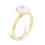 Goldsmiths 18ct Yellow Gold 1.50ct Oval Solitaire Engagement Ring