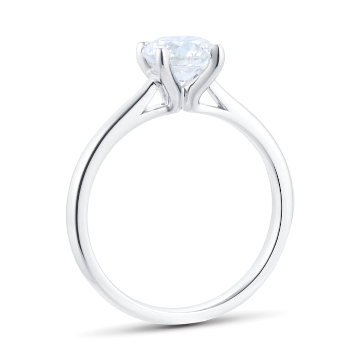 Goldsmiths Platinum 1.00ct Round Solitaire Engagement Ring