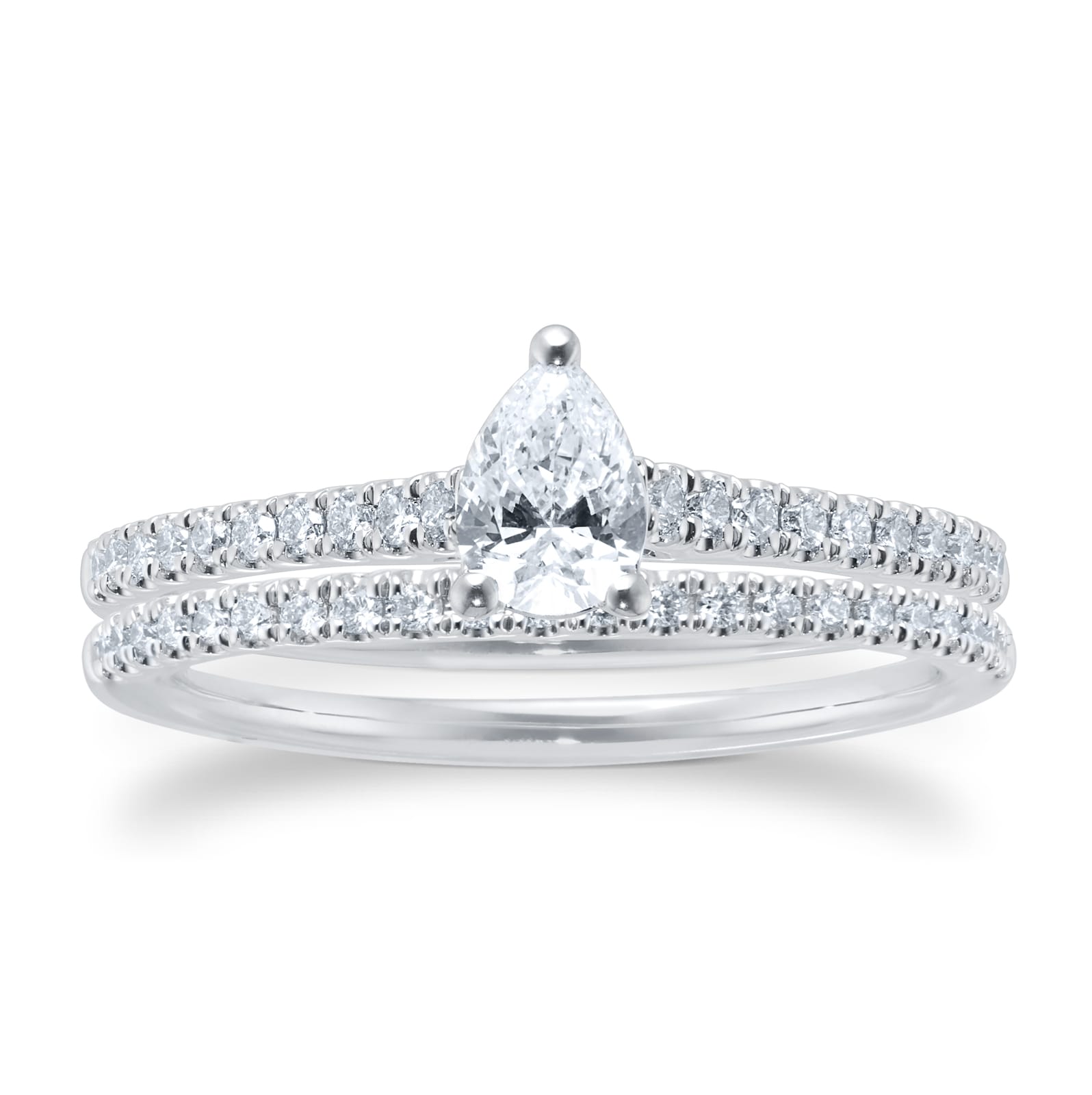 Diamond solitaire deals bridal set