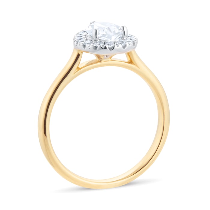 Goldsmiths 18ct Yellow & White Gold 1.00ct Pear Engagement Ring