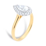 Goldsmiths 18ct Yellow & White Gold 1.00ct Pear Engagement Ring