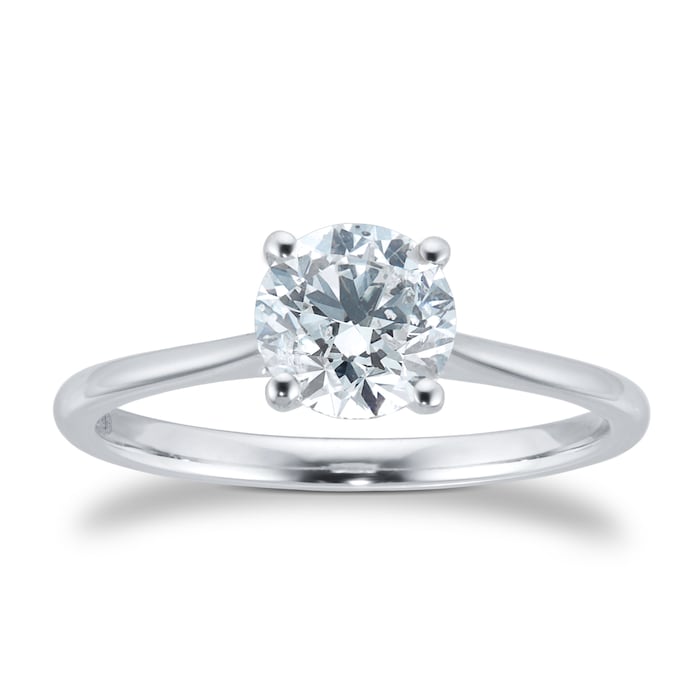 Goldsmiths Platinum 1.00ct Diamond Solitaire Ring