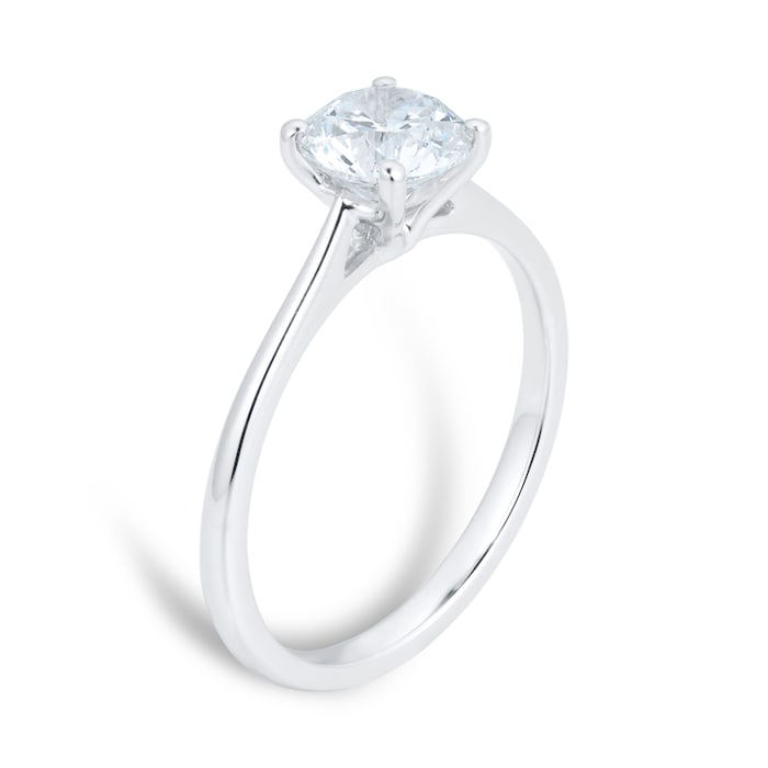 Goldsmiths Platinum 1.00ct Diamond Solitaire Ring