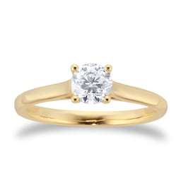 06019474 - 9ct Yellow Gold 0.50ct Diamond Solitaire Engagement Ring