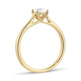 Goldsmiths 9ct Yellow Gold 0.50ct Diamond Solitaire Engagement Ring