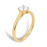 Goldsmiths 9ct Yellow Gold 0.50ct Diamond Solitaire Engagement Ring