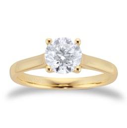 06019481 - 9ct Yellow Gold 1ct Diamond Solitaire Engagement Ring