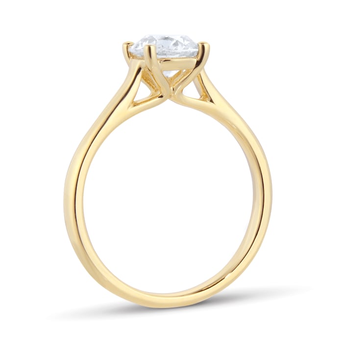 Goldsmiths 9ct Yellow Gold 1ct Diamond Solitaire Engagement Ring