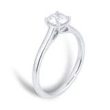 Goldsmiths 9ct White Gold 0.50ct Diamond Solitaire Engagement Ring