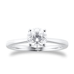 06019485 - Platinum 0.80ct Diamond Round Solitaire Engagament Ring