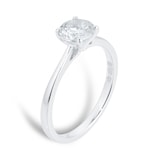 Goldsmiths Platinum 0.80ct Diamond Round Solitaire Engagament Ring