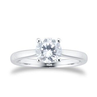Goldsmiths Platinum 1.00ct Solitaire Diamond Engagement Ring Goldsmiths Platinum 1.00ct Solitaire Diamond Engagement Ring