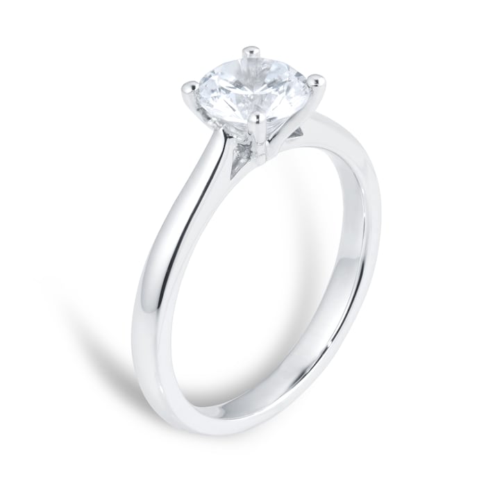 Goldsmiths Platinum 1.00ct Solitaire Diamond Engagement Ring