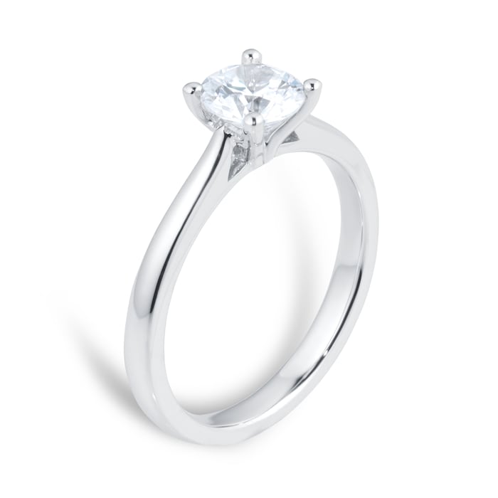 Goldsmiths Platinum 0.70ct Solitaire Diamond Engagment Ring