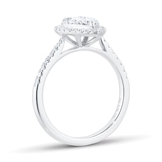 Goldsmiths 18ct White Gold 0.75ct Diamond Pear Cluster Engagement Ring Goldsmiths 18ct White Gold 0.75ct Diamond Pear Cluster Engagement Ring