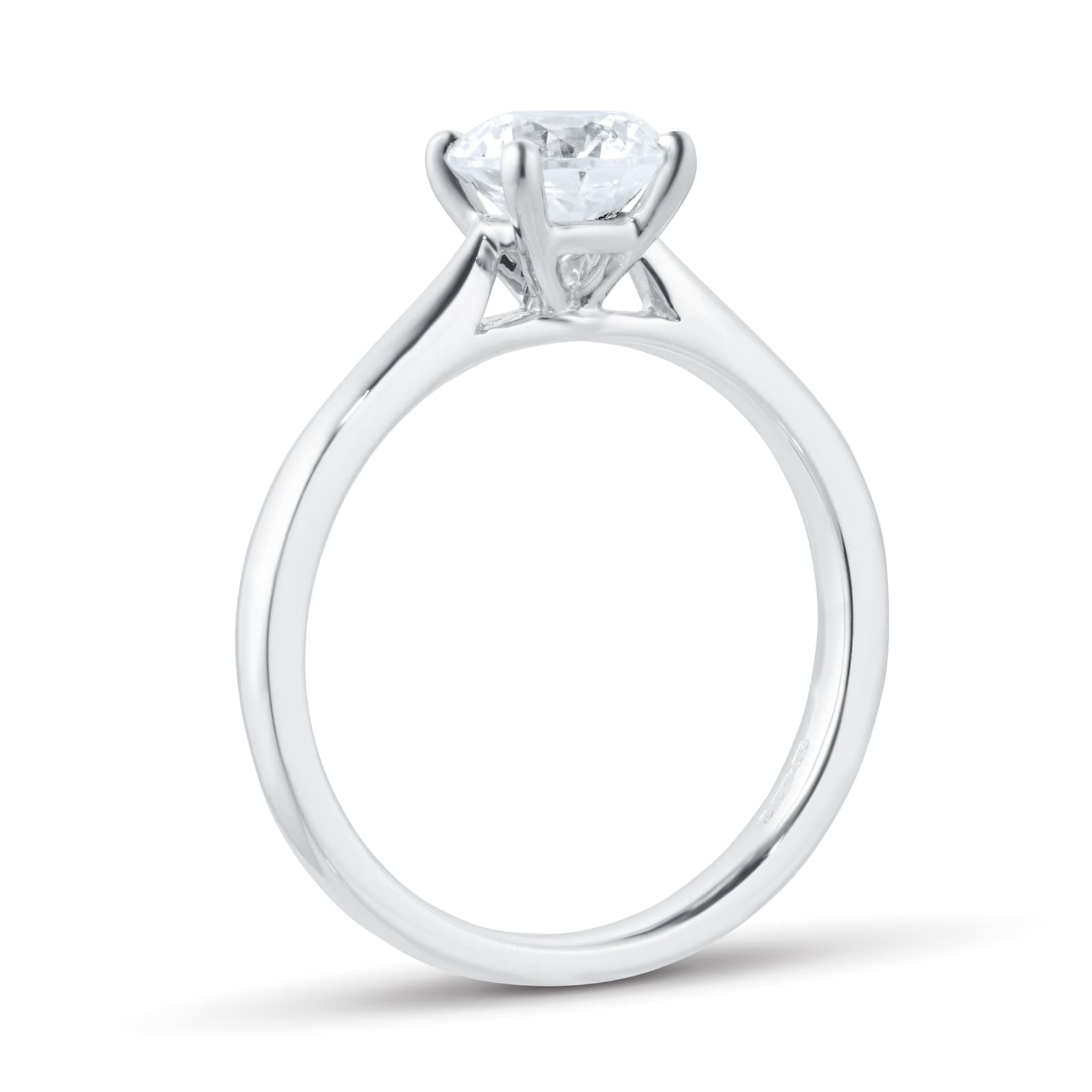 Mappin & Webb Platinum 1.00ct Diamond Round Solitaire Engagement Ring