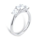 Mappin & Webb Platinum 1.50cttw Diamond Round Three Stone Engagement Ring