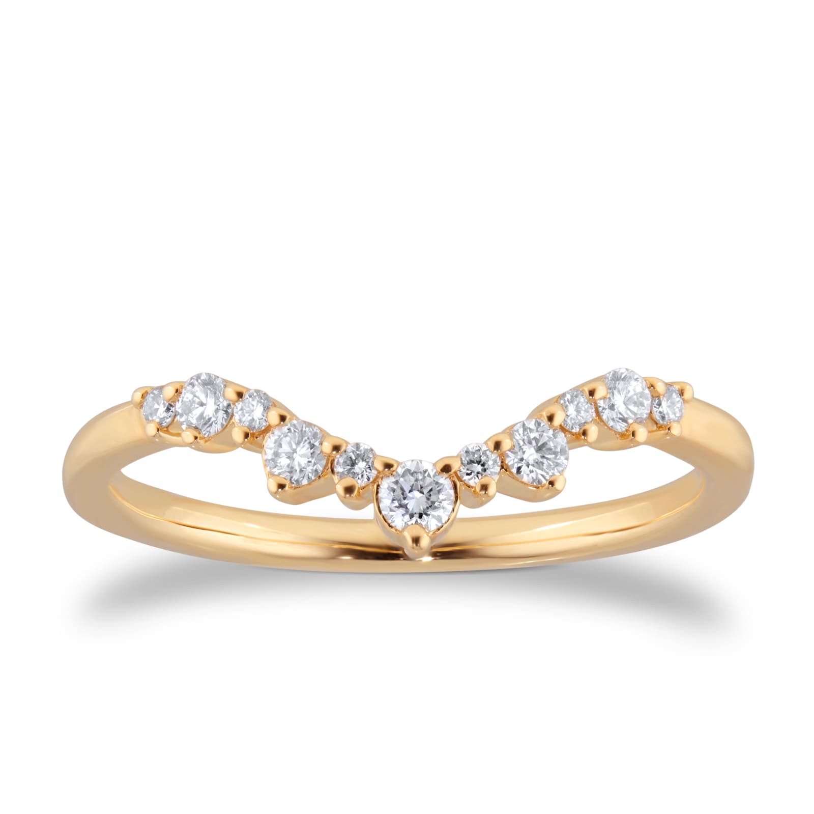 Goldsmiths 18ct Yellow Gold 0.75cttw Diamond Oval Tiara Bridal Set - RingSize J Goldsmiths 18ct Yellow Gold 0.75cttw Diamond Oval Tiara Bridal Set - RingSize J