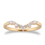 Goldsmiths 18ct Yellow Gold 0.75cttw Diamond Oval Tiara Bridal Set