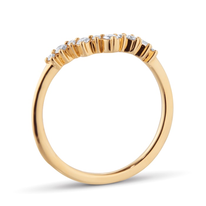 Goldsmiths 18ct Yellow Gold 0.75cttw Diamond Oval Tiara Bridal Set