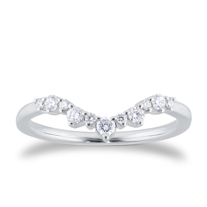Goldsmiths Platinum 0.75cttw Diamond Oval Tiara Bridal Set