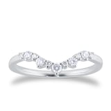 Goldsmiths Platinum 0.75cttw Diamond Oval Tiara Bridal Set