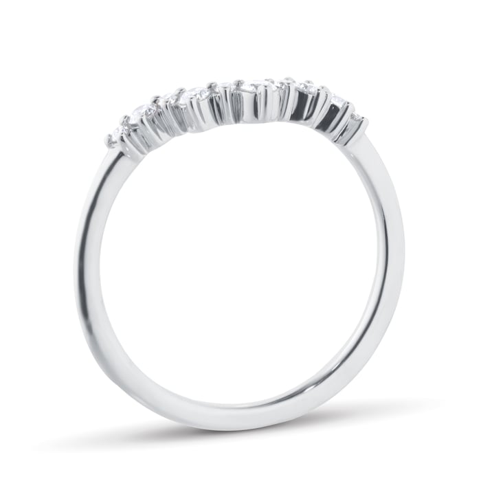 Goldsmiths Platinum 0.75cttw Diamond Oval Tiara Bridal Set