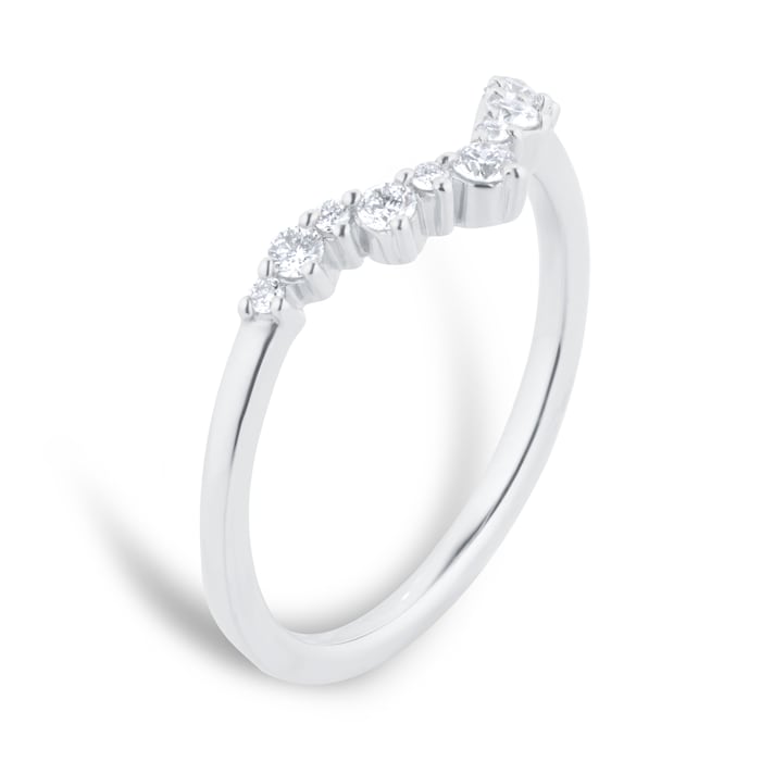 Goldsmiths Platinum 0.75cttw Diamond Oval Tiara Bridal Set