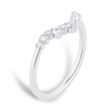 Goldsmiths Platinum 0.75cttw Diamond Oval Tiara Bridal Set
