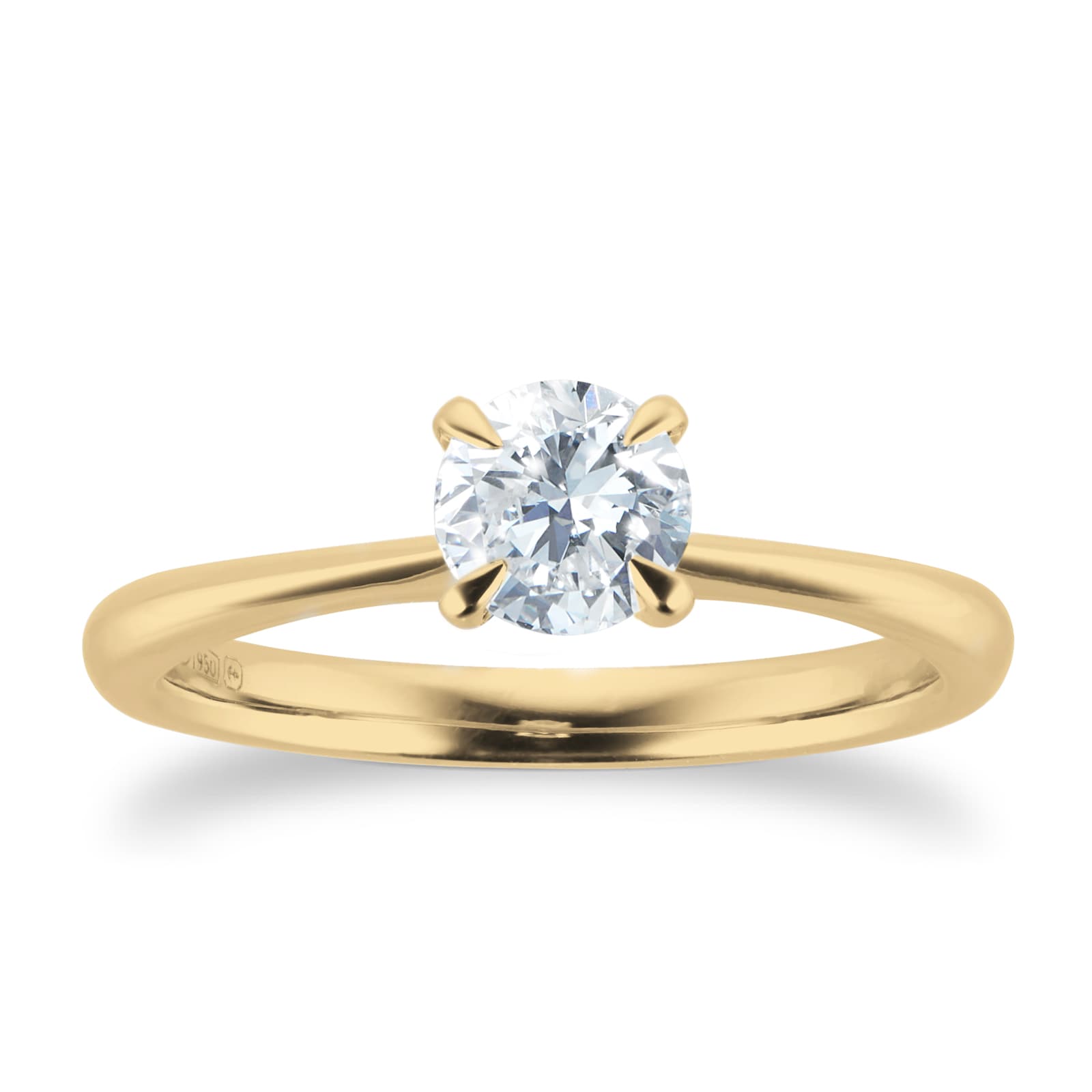 Hermione 18ct Yellow Gold 0.75ct Brilliant Cut Solitaire Ring - Ring Size L